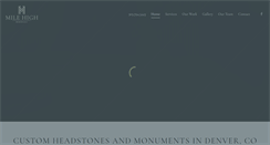Desktop Screenshot of milehighmemorials.com